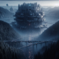 Neon Citadel In The Pines