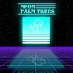 Neon Palm Trees