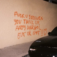 FUCK U SKRILLEX YOU THINK UR ANDY WARHOL BUT UR NOT!! <3